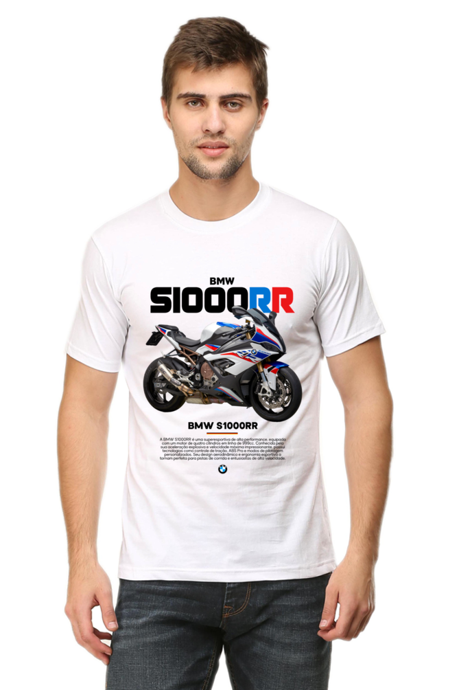 BMW - 1000RR bike printed round neck 100% cotton tshirt