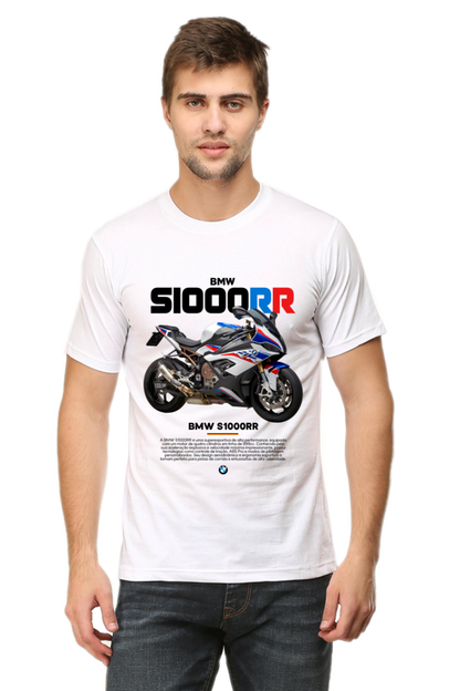 BMW - 1000RR bike printed round neck 100% cotton tshirt